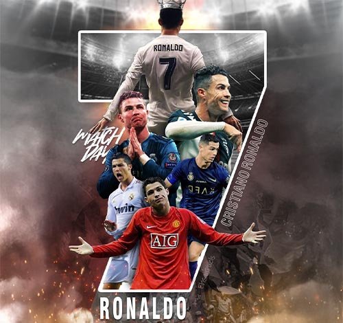 Skins para celulares de fútbol - diseño con Cristiano Ronaldo y equipos internacionales